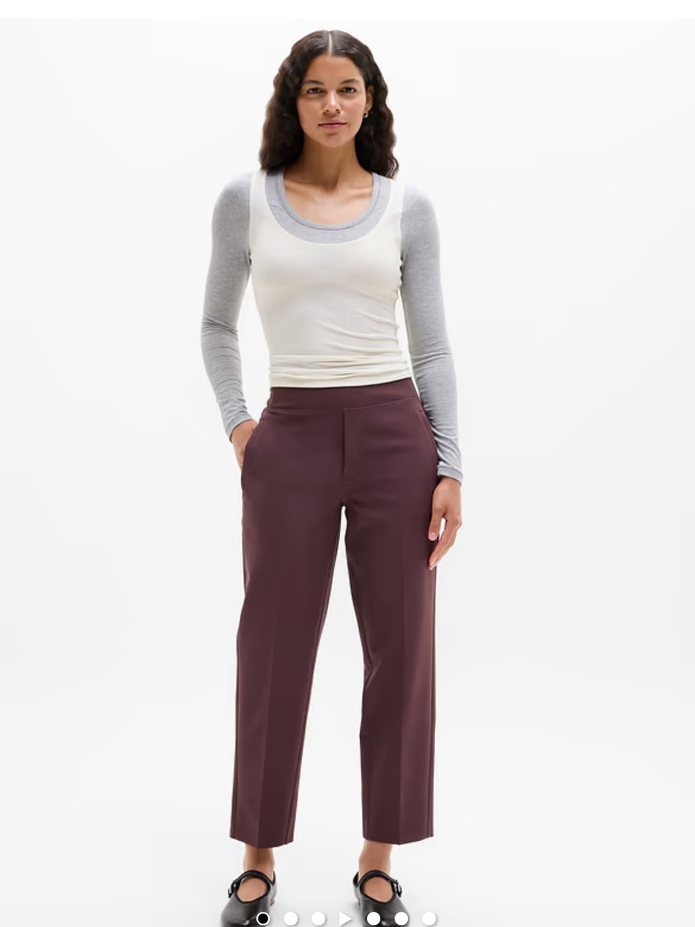 Athleta Straight-Leg Crop Pants Green “Cati” color